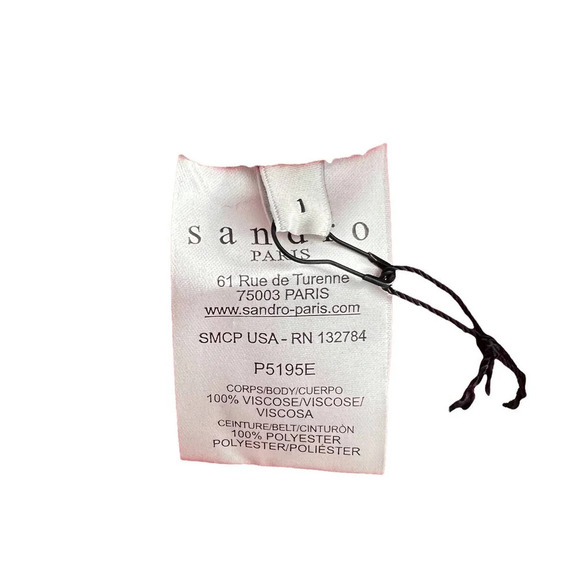 Sandro Red and Pink Striped Knit Drawstring Shorts Size 1 / US Small - Picture 10 of 11